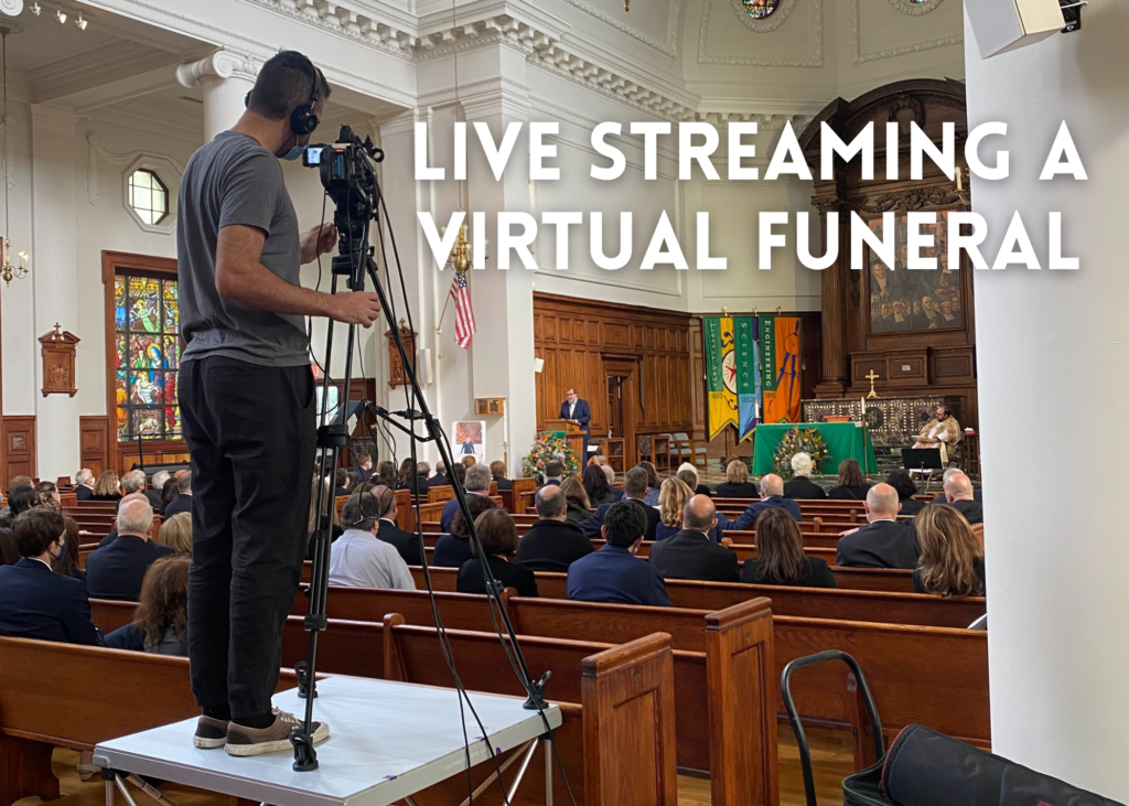 live streaming a virtual funeral